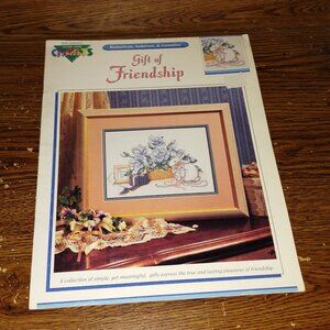 Gift of Friendship Counted Cross Stitch Leaflet (Color Charts, 1990)